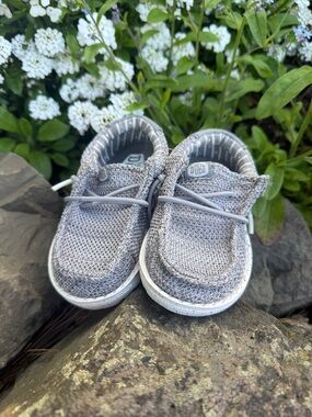 Hey Dude Kids Slip-On Sneakers in Light Gray